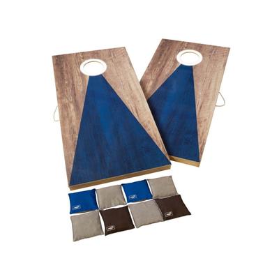 Triumph Triumph Led 2X4 All-Wood Cornhole Set Blue/Grey 35-8020-3