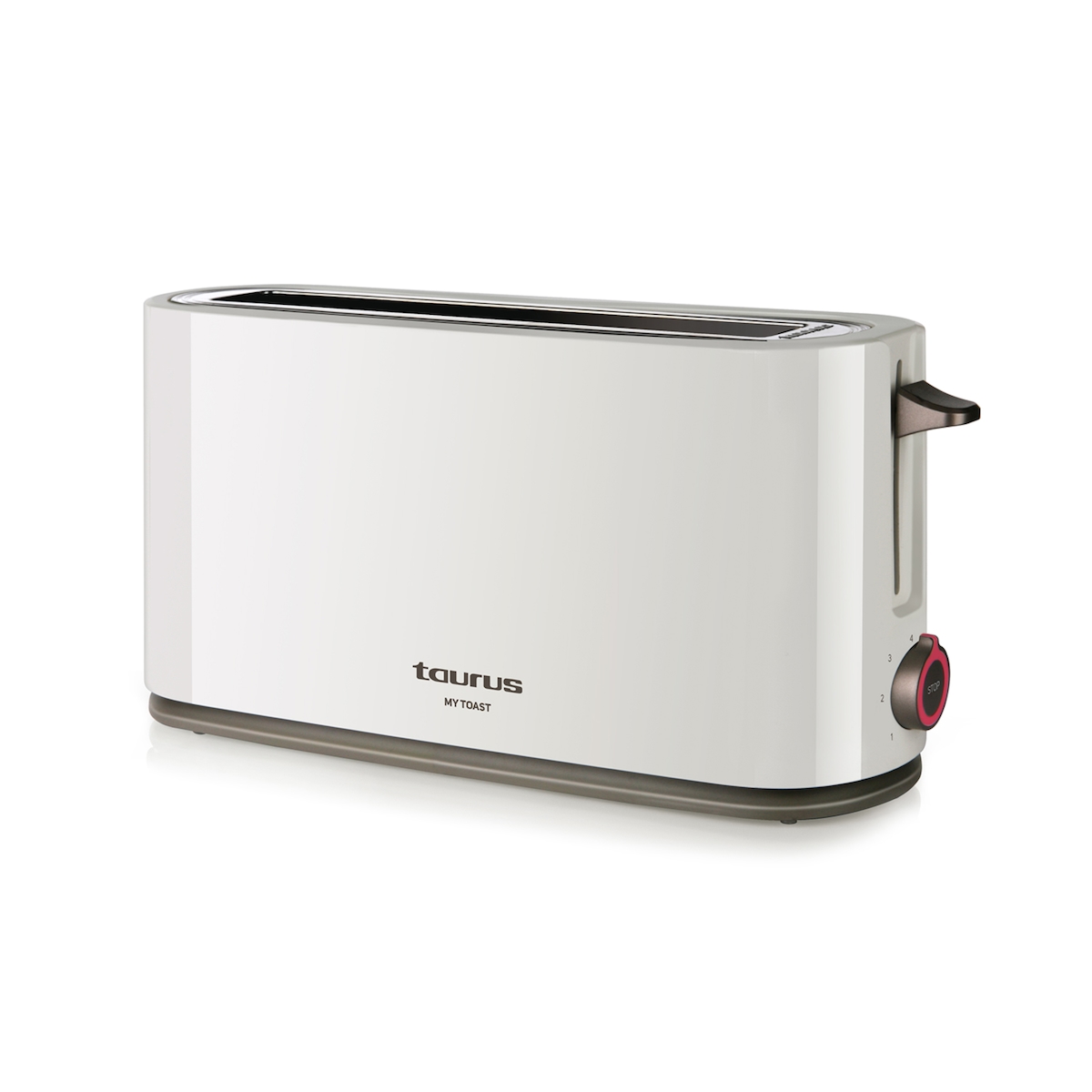 Taurus Mytoast Toaster 1000W, mit 1 Schlitz, 3 Funktionen, 7 Toaststufen, Selbstzentrierung, Krümelschublade, Krümelschublade, Krümelschublade Image