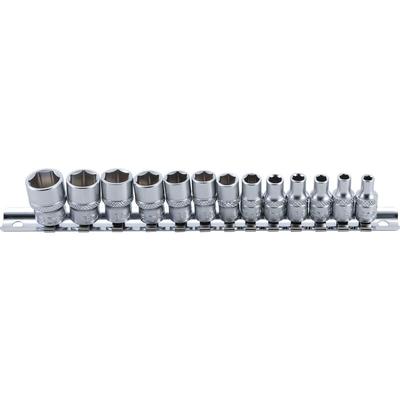 Bgs Technic - Steckschlüssel-Einsatz-Satz, Sechskant Antrieb Innenvierkant 6,3 mm (1/4') sw 4 - 14 Image