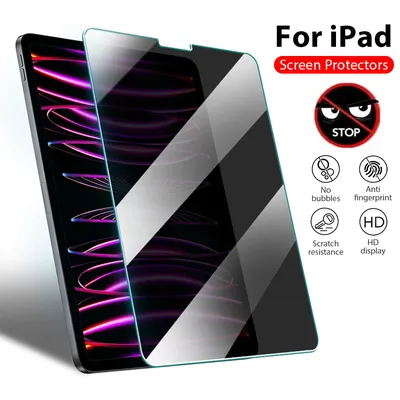 Privacy Glass For iPad Pro 12.9 12 9 11 6th 9th 10th 10 Gen Screen Protector For iPad Air 5 4 7th