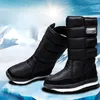 Stiefel Männer Plattform Männer Schnee Stiefel für Mann Schuhe Dicken Plüsch Wasserdicht Rutschfeste Winter Warm Halten Schuhe Plus größe 34-47