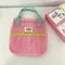 1pcs Pink Mesh Tote Bag Daily Necessities Cosmetics Storage Toiletries Outside The Household Travel