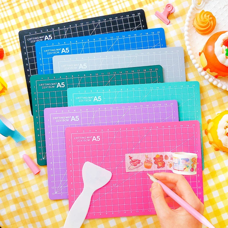 Tapis de découpe multifonctionnel A5, bricolage, artisanat, planche à graver, tampon de sculpture sur papier, haute élasticité, ténacité, fournitures d'art 123