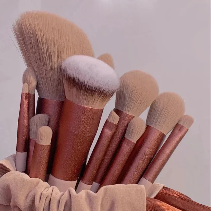 13 pezzi set di pennelli per trucco morbidi e soffici per cosmetici fondotinta fard in polvere ombretto Kabuki miscelazione pennello per trucco strumento di bellezza
