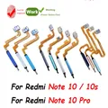 Per Xiaomi Redmi Nota 10 Pro 10s 10 4G 5G Sensore di impronte digitali Tasto di ritorno domestico Menu Tasto Cavo a nastro flessibile
