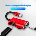 Adattatore jack da tipo C a 3,5 mm per Xiaomi Huawei Tipo C Splitter audio Cavo per cuffie Auricolare Aux 3.5 Adattatore Caricatore USB-C