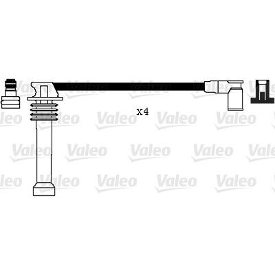 Valeo Zündleitungssatz [Hersteller-Nr. 346104] für Ford, Mazda Image