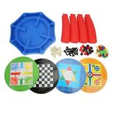 clearance 8 in 1 Board Children Board Game Set Portable Travel Board Game Educational Children Toys