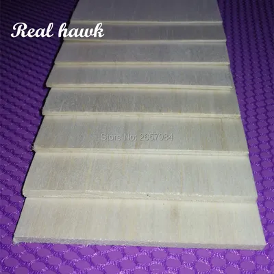 10 pcs 600x100x0.75/1/1.5/2/2.5/3/4/5mm super quality model balsa sheets for DIY airplane boat