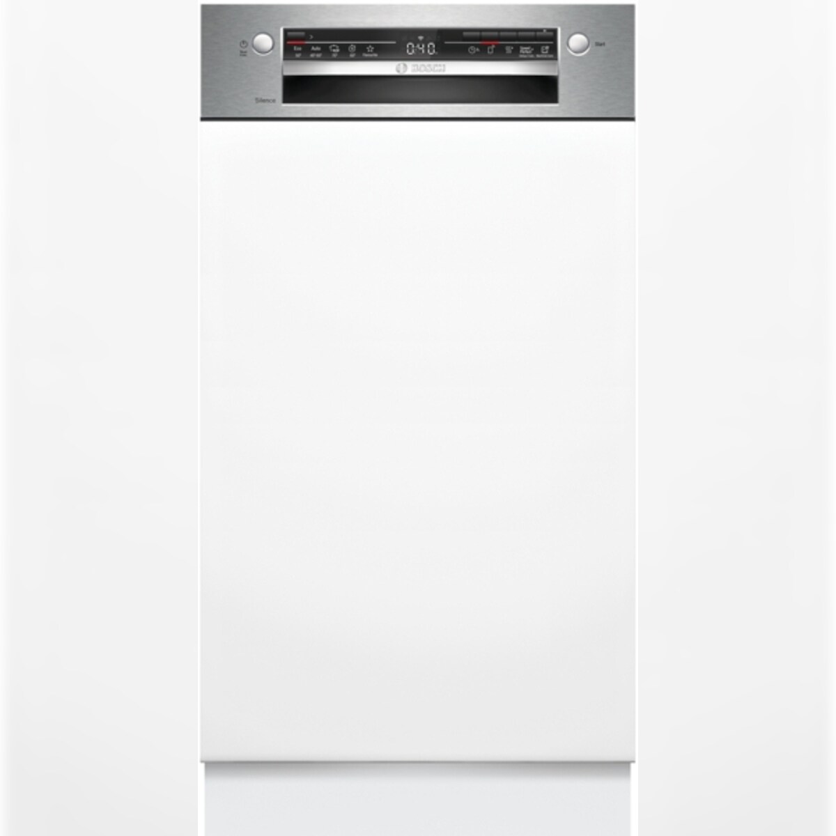 Bosch Serie 2 SPI2HKS42E Teilintegrierter Geschirrspüler, Höhe 81,5 cm, Breite 45 cm, Edelstahl Image