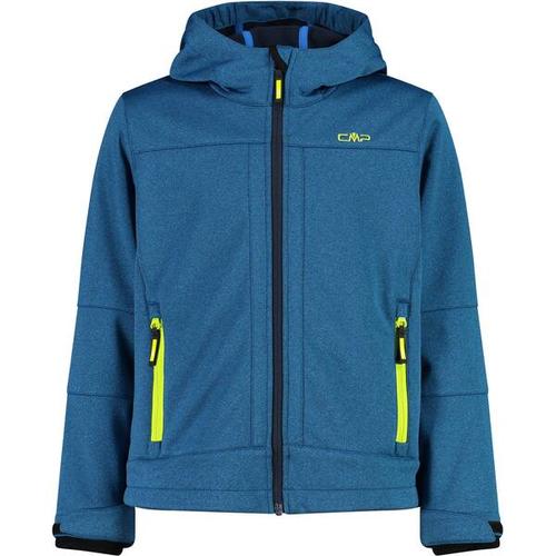 Kinder Funktionsjacke Kapuzen Softshelljacke, Größe 110 in Blau