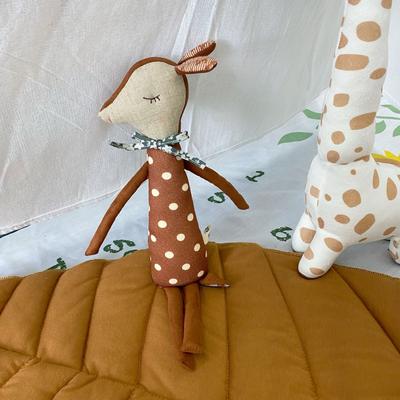 New Year Cute Spotted Deer Doll Plush Toy Doll Thr...