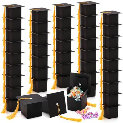 TEMU 50pcs, Graduation , Graduation Hat Tassel, Diy Graduation , Graduation Decoration Commemorative Box Image