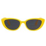 Eyeglass Triangle Sunglasses Small Frame Women s SunglassesLemon Yellow