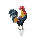 Wooden Rooster Garden Statue And Sculpture Outdoor Decoration Animal Rooster Backyard Terrace Kitchen Garden Decoration Address Signs for House Solar Powe Address Light for Yard Large Light Bulb