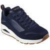 Sneaker SKECHERS "Uno Stacre", Herren, Gr. 48,5, blau (navy), Leder, Lederimitat, sportlich, Schuhe, mit Luftkammernsohle, Freizeitschuh, Halbschuh, Schnürschuh