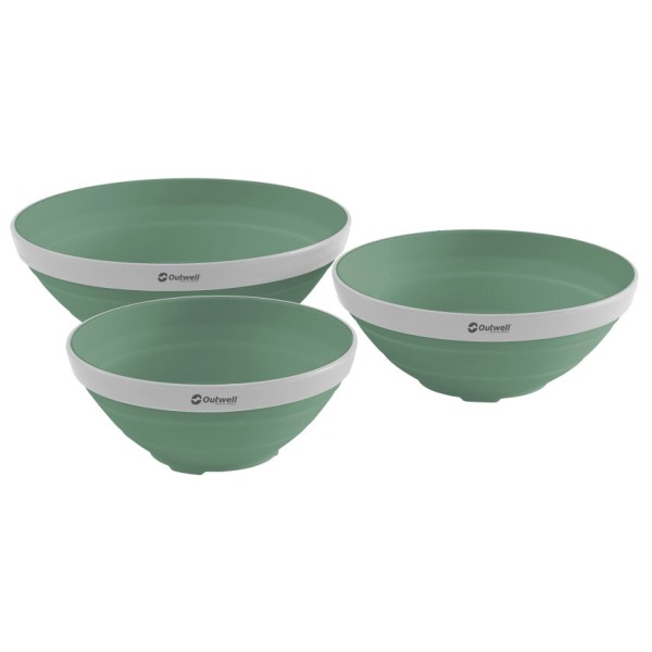 Outwell - Collaps Bowl Set - Schüssel Gr 3,5 l / 2 l / 1,5 l grün