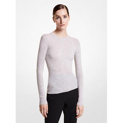 Michael Kors Hutton Featherweight Cashmere Sweater Grey XS