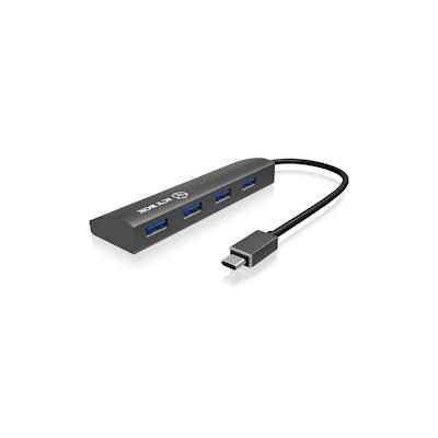 ICY BOX IB-AC6405-C - USB 3.2 Gen 1 (3.1 Gen 1) Type-C - USB 3.2 Gen 1 (3.1 Gen 1) Type-A - 5000 Mbit/s - Anthrazit - Al