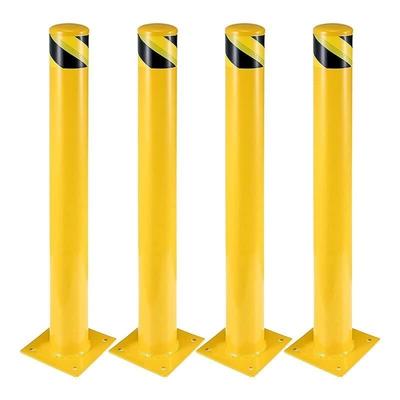 Safety Bollard, 4 Packs Bollard Post, 4.5 Inch Diameter