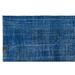 Blue 78" x 121" L Area Rug - Lofy Rectangle Vintage Rectangle 6'6" X 10'0" Area Rug 121.0 x 78.0 x 0.4 D | 78" W X 121" L | Wayfair