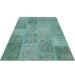 Turquoise 63" x 91" L Area Rug - Lofy Rectangle Iskece Rectangle 5'3" X 7'7" Area Rug 91.0 x 63.0 x 1.0 in blue/green/Wool | 63" W X 91" L | Wayfair