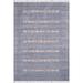 Gray 91 x 63 x 1 in Area Rug - Bungalow Rose Libi Oriental Machine Woven Cotton Area Rug in Cotton | 91 H x 63 W x 1 D in | Wayfair