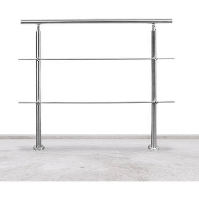 Vingo - Treppengeländer 100cm 2 Querstreben Edelstahl Geländer und Handläufe Balkongeländer Image