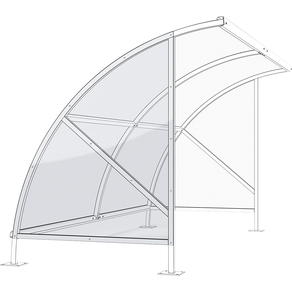 Panneau latéral pour abri pour vélos WSM