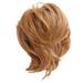IZFHT Wigs Human Hair Female Hair Bag Ball Head Wig Button Flower Bag Wig Hair Ring Round Hair Cocktail Bun Female Hair Bag Ball Head Wig Button Flower Bag