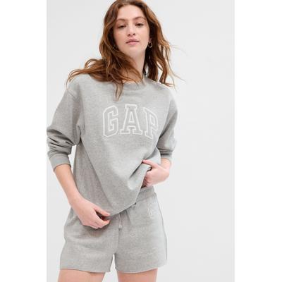 Gap Womens Light Grey Logo Crew Neck Sweatshirt - Light Grey