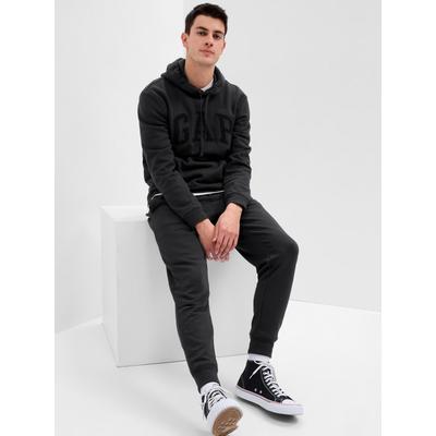 Gap Black Logo Fleece-Lined Slim Fit Joggers