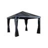 Gazebo in alluminio ed acciaio South Beach 12'x12' 363x363x310 cm by Ezooza