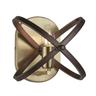 Hoopla - Applique a 1 candela bronzo, marrone, attacco E14 - Searchlight