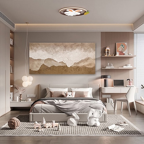 Ölgemälde, handgemalt, warme, strukturierte Meeresgemälde, handgefertigt, moderne Meereskunst, abstrakte Leinwandmalerei, individuelle Kunstwerke, personalisierte Geschenke, Wabi-Sabi-Kunst, Image