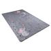 Gray 158 x 79 x 0.4 in Area Rug - Zoomie Kids Derwent Area Rug w/ Non-Slip Backing Polyester/Cotton | 158 H x 79 W x 0.4 D in | Wayfair