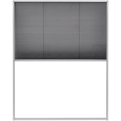 Insektenschutz-Plissee für Fenster Aluminium 80 x 100 cm vidaXL819055 Image
