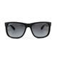 Ray-Ban Sunglasses Justin 4165 622/T3 Black Rubber Grey Gradient Polarized Large