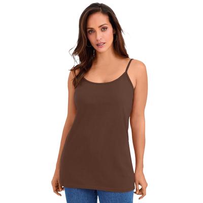 Plus Size Women's Stretch Cotton Cami by Jessica L...