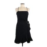 American Eagle Outfitters Casual Dress Halter Sleeveless: Black Dresses - New - Women's Size Large