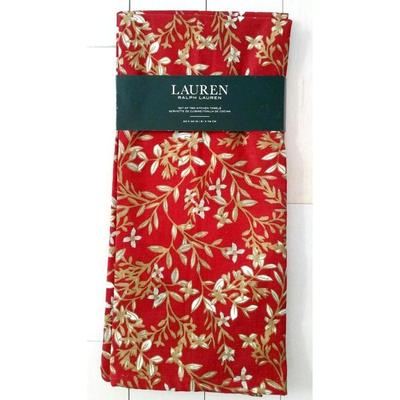Ralph Lauren Dining | Lauren Ralph Lauren Set Of 2 Kitchen Towels Holiday 20" X 30" Red / Floral | Color: Red | Size: Os