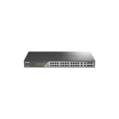 D-Link DSS-200G-28MP/E 28-Port Switch, Desktop Gigabit PoE Surveillance 370W