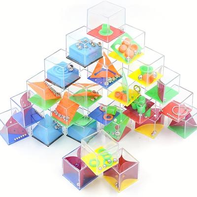24pcs Mini Cube Brain Teaser Puzzle Box Set - Fun ...