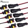 10pcs/5sets, Nodemcu Lua 2 Pin Way Connector Waterproof Connectors, Male & Female Way 16 Awg Wire For Car, Truck, Boat And Other Wire Connections, Electrical Connector Plugs
