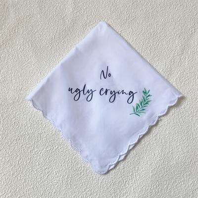 TEMU 1pc Small Handkerchief Wedding Decoration Bride Handkerchief Mother/ Mother Wipe Tears Handkerchief Creative Wedding Decoration