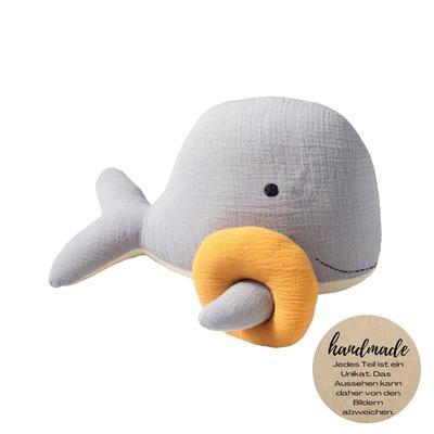 nordic coast company Kuscheltier Musselin Wal Bobby Image