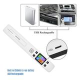 Scanner Document Scanner Speed Portable Wand Lcd Display Business Scanner A4 Size Portable Wand Document Size Lcd Display A4 Size Lcd 1050dpi Speed Portable Display Business Books Eryue