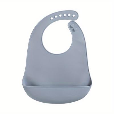 1 Pc Silicone Baby Bibs Infant Solid Color Bib Bpa...
