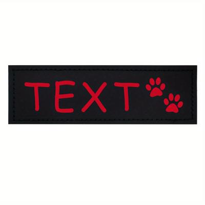 Customizable Personalized Dog Harness Patches With...