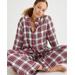 Flannel Long-Sleeve Pajama Pant Set